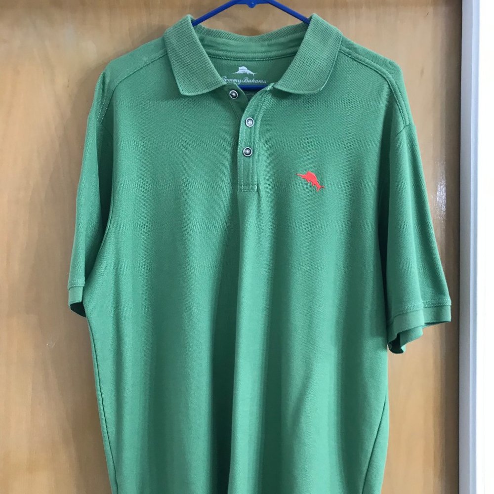 Tommy Bahama Supima Golf Polo Green L